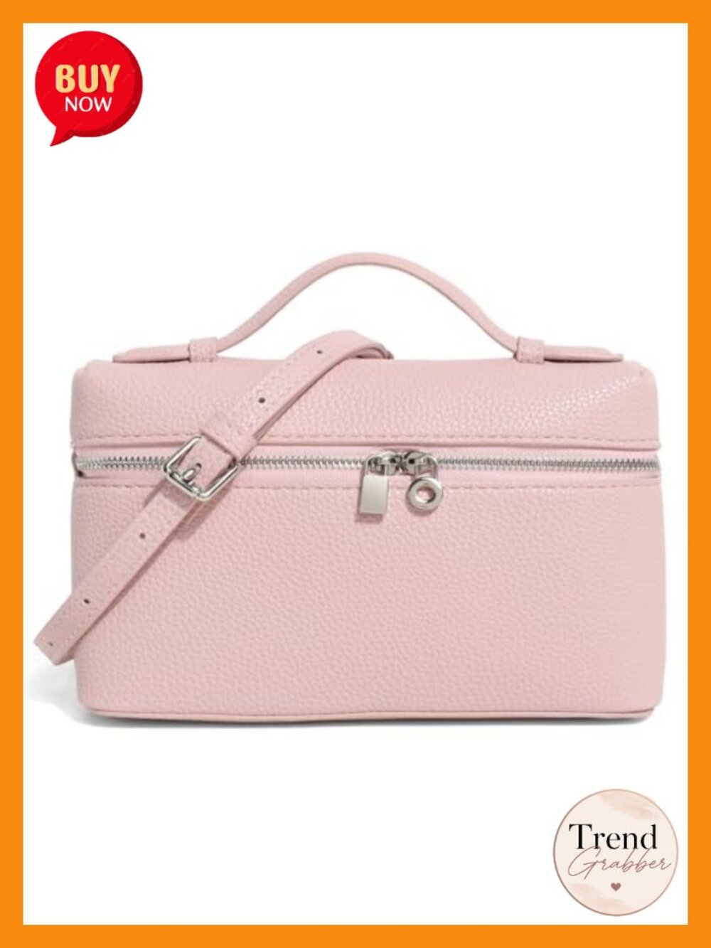 Faux Leather Crossbody Bag Top-Handle Pouch Mini Satchel Shoulder Bag